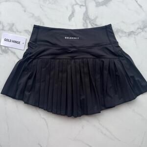 🖤 Black Tennis Pleated Skirt with Shorts Skort